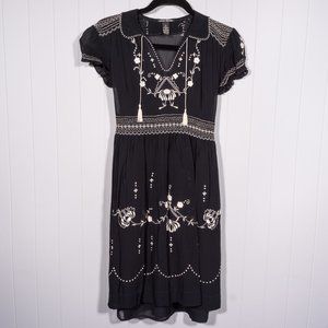 Lucky Brand Embroidered Dress Sz XS